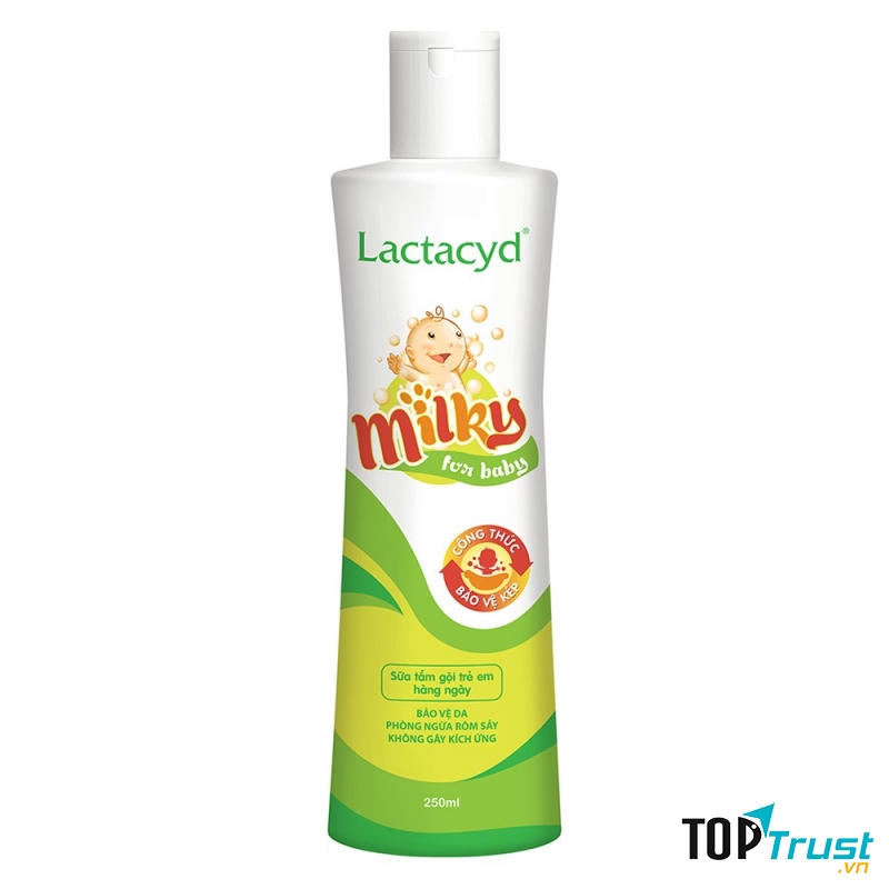 Sữa tắm gội cho bé Lactacyd Milky