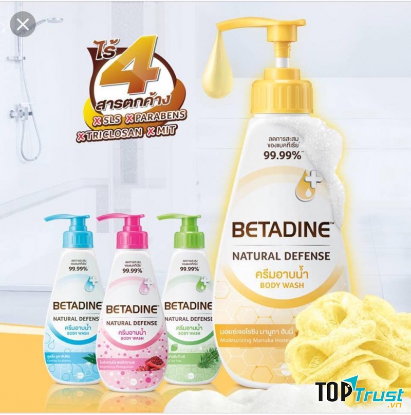 Sữa tắm kháng khuẩn Betadine