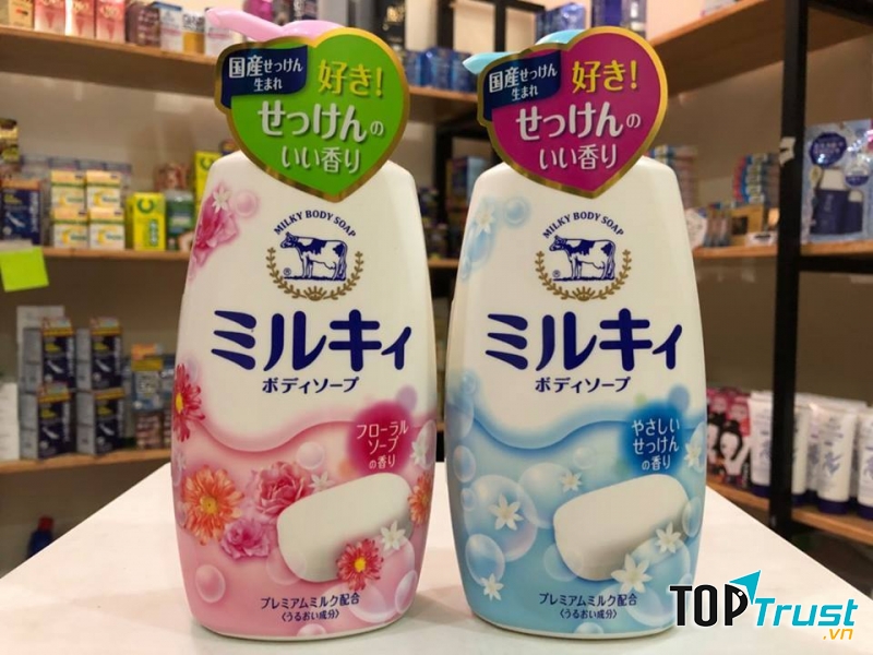 Sữa tắm Milky Body Soap, sữa tắm bò Nhật Bản 580ml