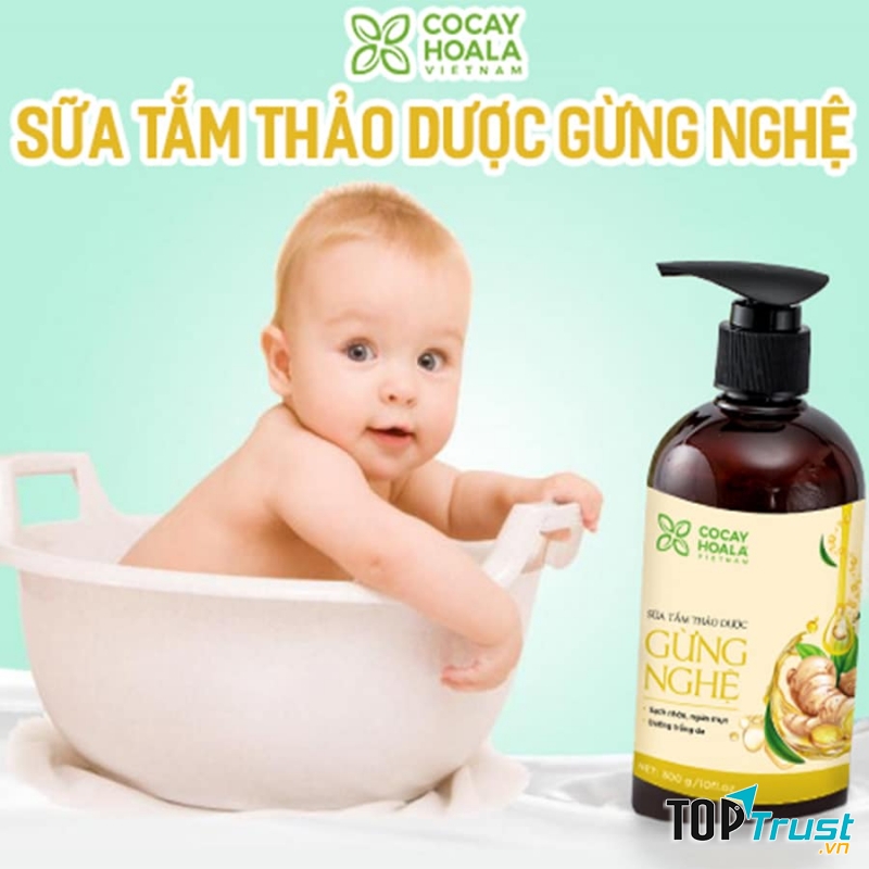 Sữa tắm thảo dược Gừng Nghệ COCAYHOALA