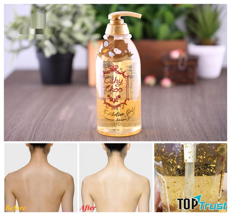 Sữa tắm trắng Cathy Choo 24k Active Gold