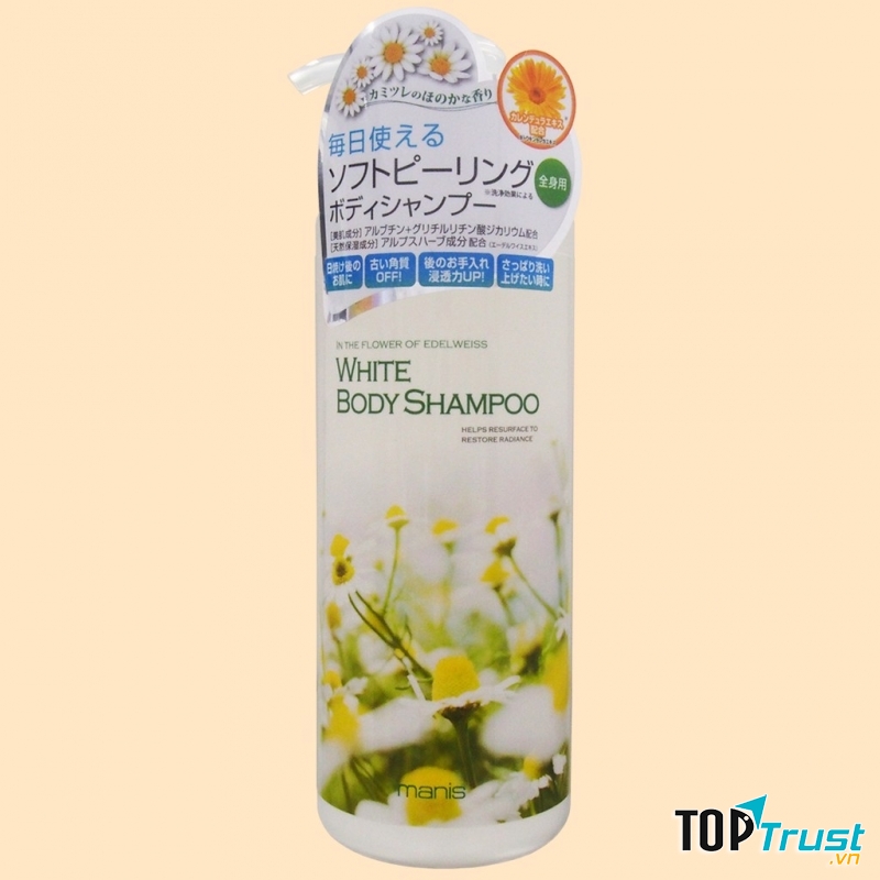 Sữa tắm trắng da manis White body shampoo Nhật Bản