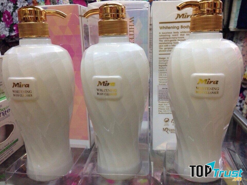 Sữa tắm trắng da MIRA WHITENING BODY CLEANSER