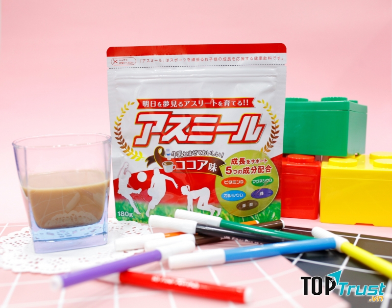 Sữa tăng trưởng chiều cao Asumiru Nhật Bản 3-16 tuổi (vị ca cao)