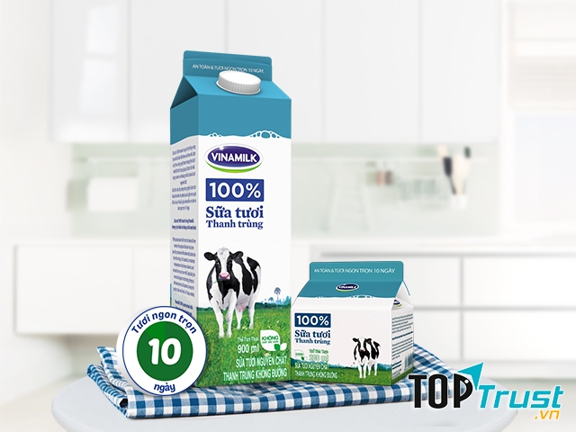 Sữa tươi 100% thanh trùng Vinamilk