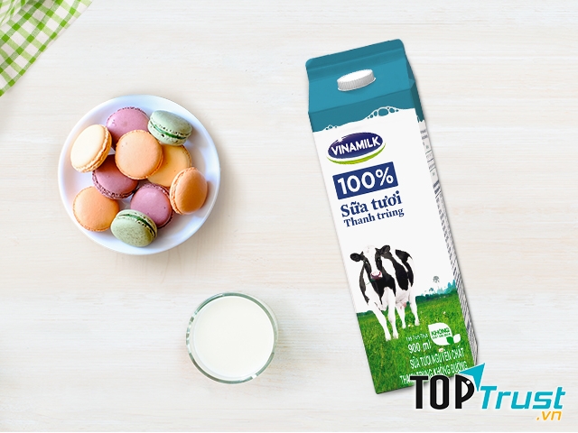 Sữa tươi 100% thanh trùng Vinamilk