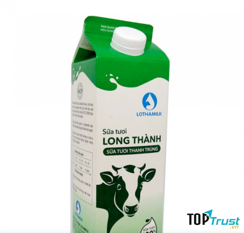 Sữa tươi thanh trùng có đường Lothamilk chai 880ml