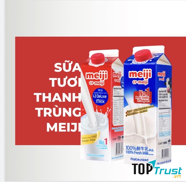 Sữa tươi thanh trùng cao cấp Meiji