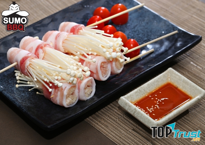 Thịt bò Mỹ là nguyên liệu cao cấp dùng để chế biến rất nhiều món ăn tại Sumo BBQ