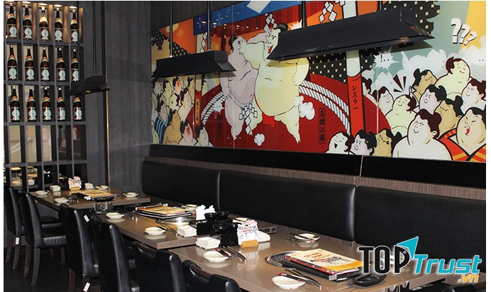 Nét chấm phá tạo hình vui nhộn về trận đấu vật của những anh chàng sumo khoẻ khoắn