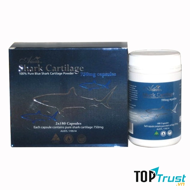 Sụn vi cá mập shark cartilage 750mg được chiết xuất từ sụn nguyên chất, tinh khiết của cá Mập xanh sống ở vùng biển lạnh Nam Úc và New Zealand, đây được xem là nơi có những chú cá Mập khỏe mạnh, chất lượng nhất