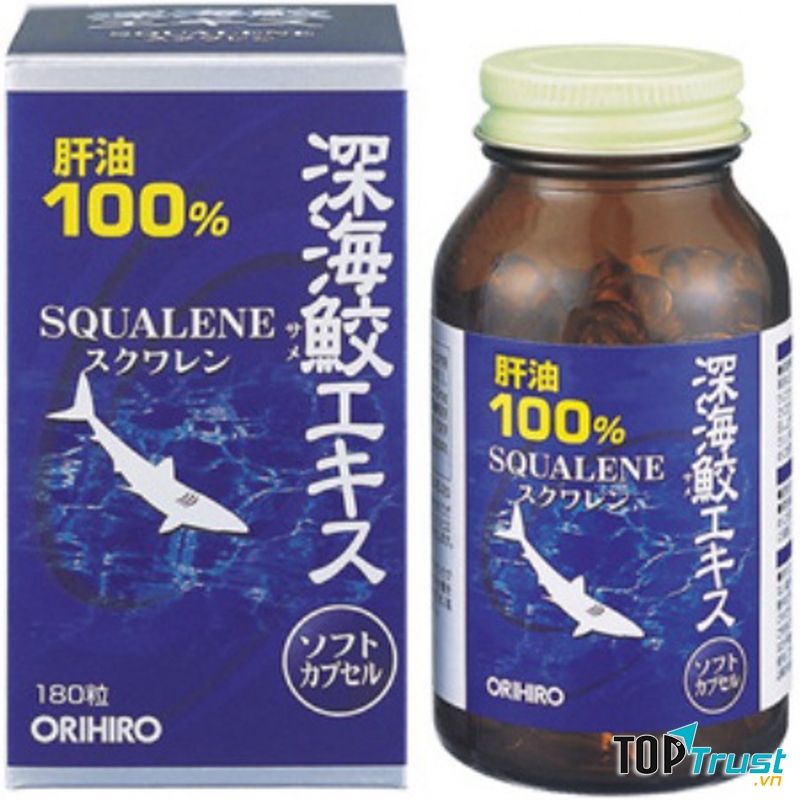 Hỗ trợ xương khớp Sụn Vi Cá Squalene Orihiro 180 Viên Của Nhật: