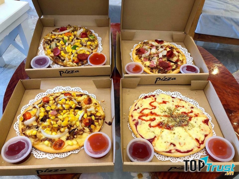Món bánh pizza hấp dẫn tại quán