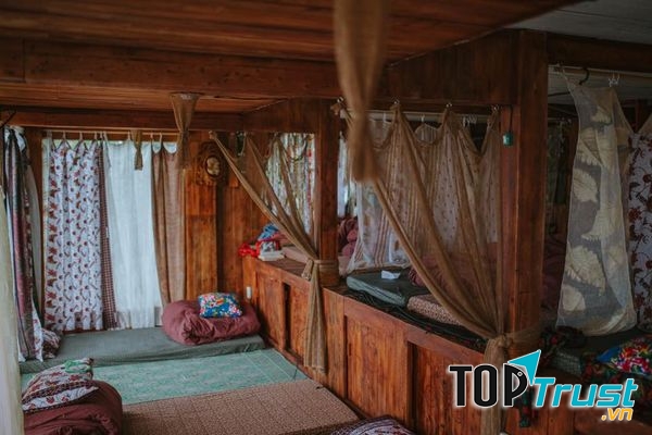 Sunshine Tím có không gian rộng rãi, thoáng mát, được trang trí cực dễ thương.