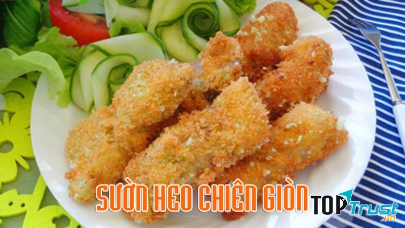 Sườn non tẩm bột chiên giòn rụm