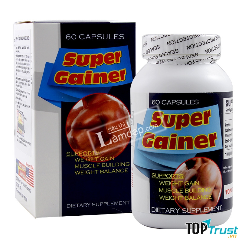 Super Gainer – Viên Uống Tăng Cơ, Tăng Cân Tốt Nhất Cho Người Gầy