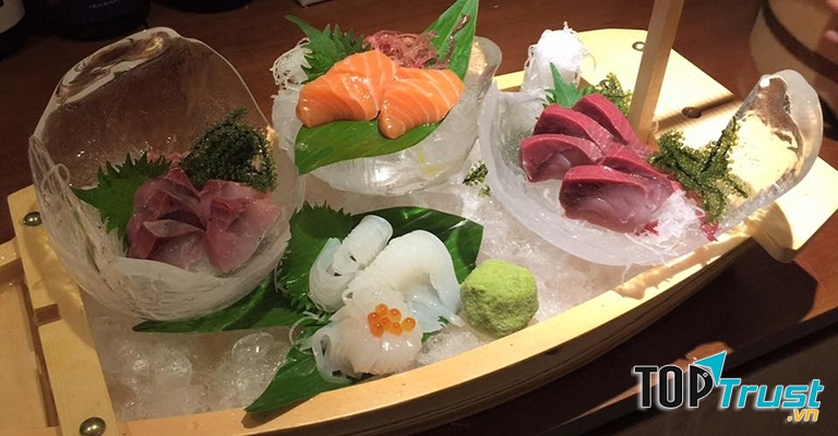 Samishi tươi sống của Sushi Bê