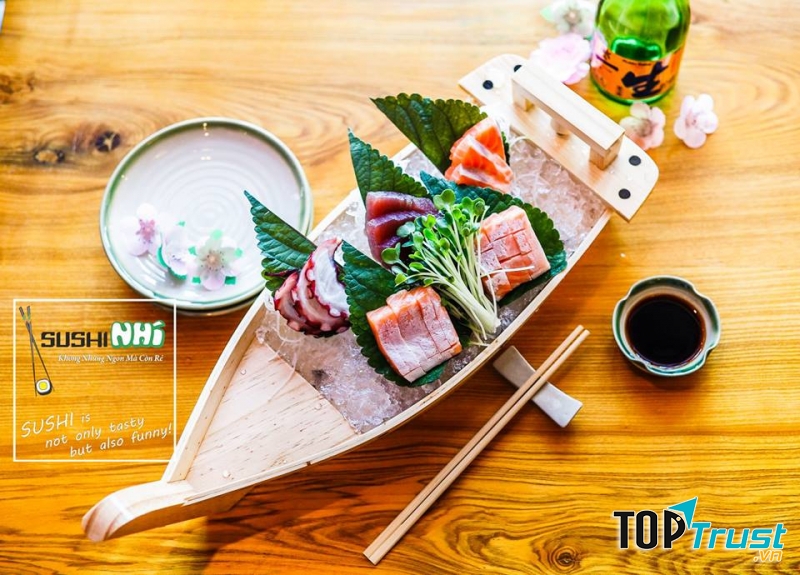 Đây là một quán sushi bình dân nổi tiếng.