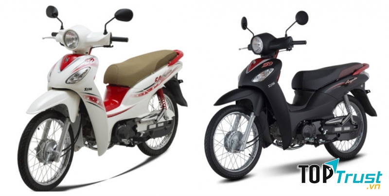 SYM Angela 50 có giá khoảng 15,9 triệu đồng. Riêng màu đỏ đen có giá 16,4 triệu đồng