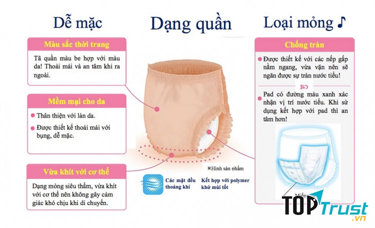 Tã - Bỉm quần người lớn Livedo