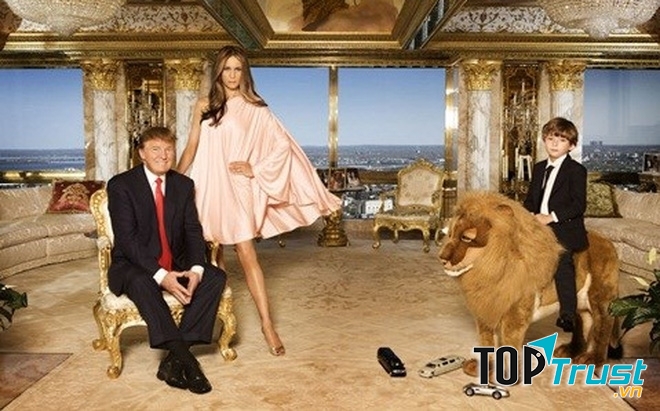 Trump bên vợ và con trai út
