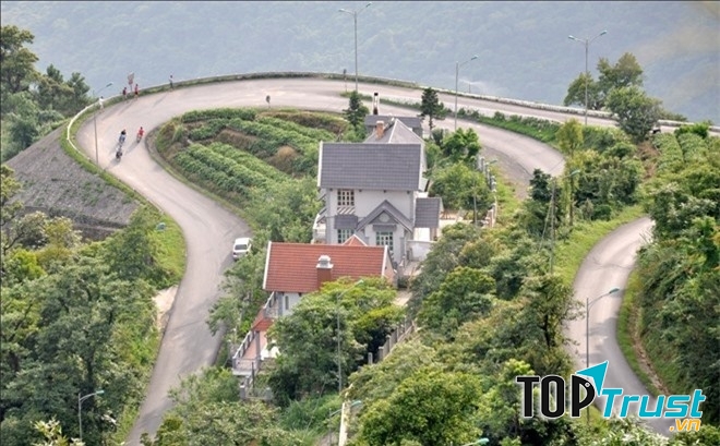 Cảnh chụp trên cao của Tam Đảo
