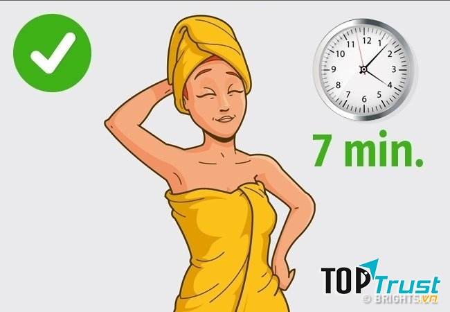 Chỉ nên tắm dưới 10 phút để có làn da khỏe mạnh