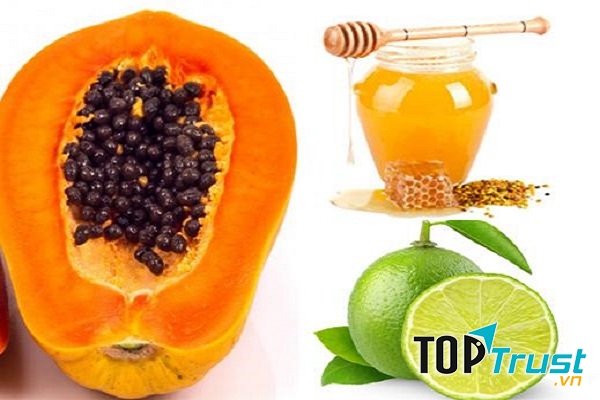 Đu đủ, chanh, mật ong làn da của bạn sẽ nhanh chóng được tẩy trắng đi các lớp tế bào chết xỉn màu, giúp da hồng hào và sáng mịn lên từng ngày!