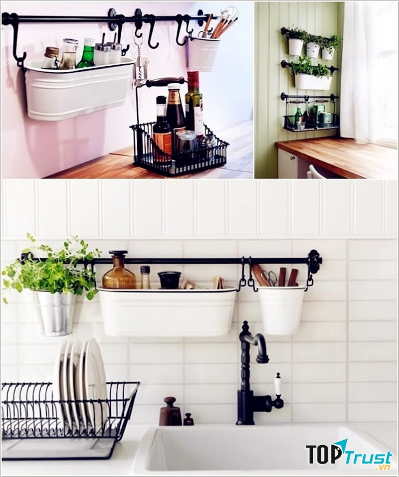 Tận dụng không gian trên tường