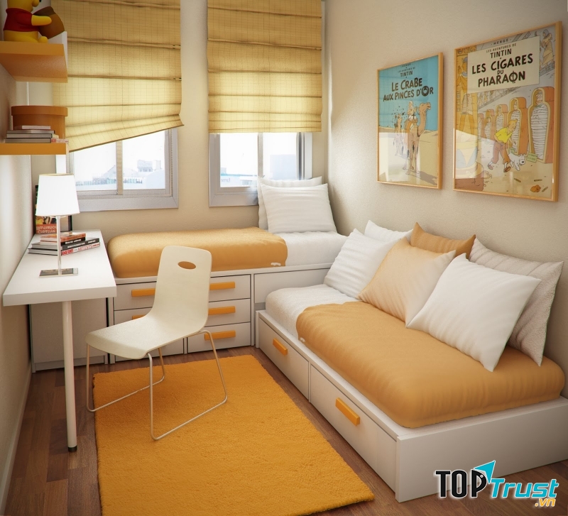 Mẹo nhỏ cho căn phòng thêm gọn gàng