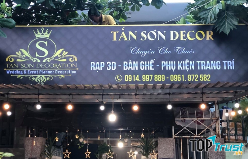 Tấn Sơn Décor là một địa chỉ chuyên cung cấp dịch vụ trang trí tiệc sinh nhật, tiệc cưới, event,..