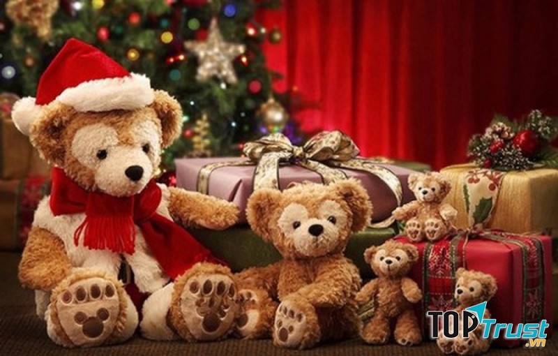 Gấu bông là món quà lý tưởng cho mùa giáng sinh