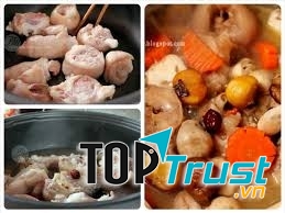 Chân giò hầm hạt dẻ giúp tăng vòng  1