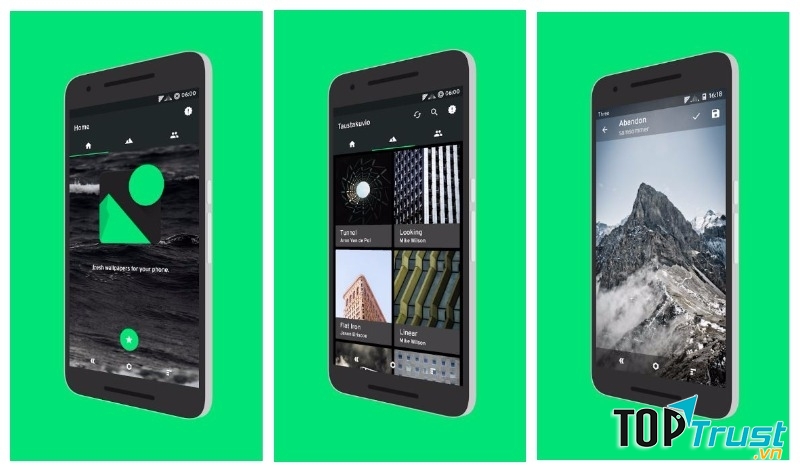 Giao diện ứng dụng Taustakuvio