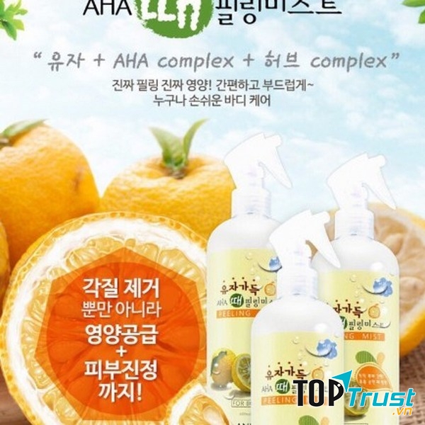 Tẩy Da Chết Toàn Thân Dạng Xịt Anjo Aha Peeling Mist