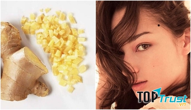 Cách tẩy nốt ruồi hiệu quả bằng gừng tươi