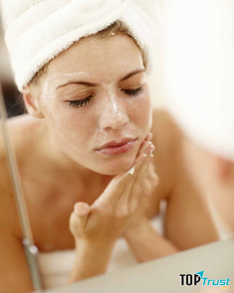 Gương mặt sáng khi được tẩy tế bào chết