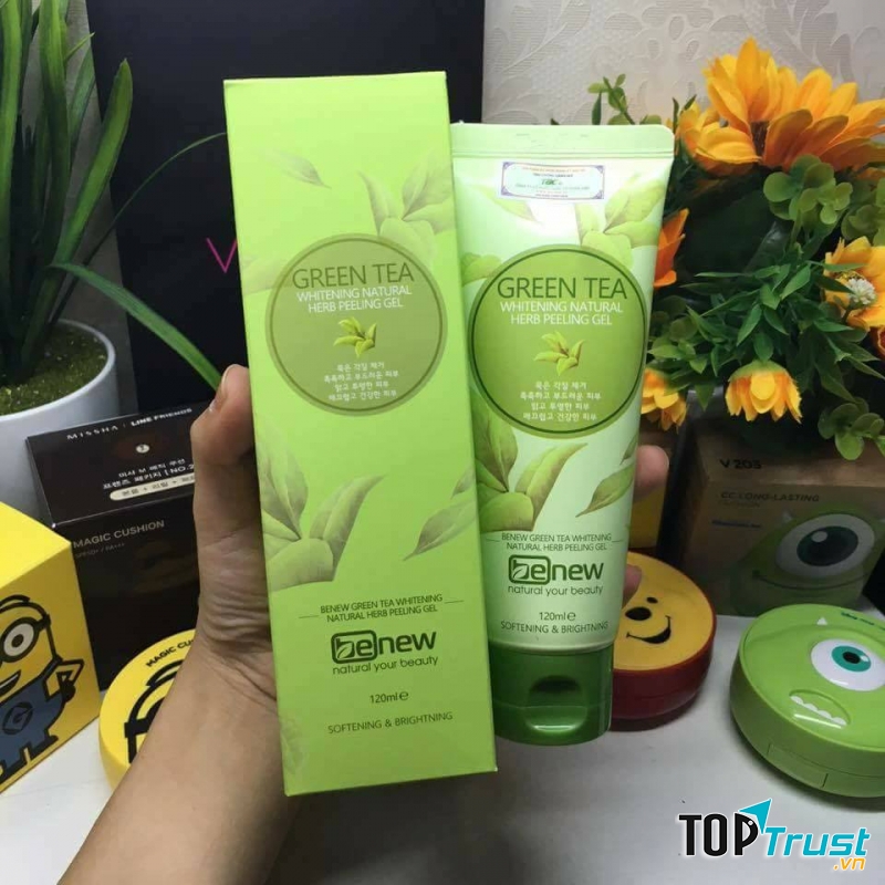 Tẩy tế bào chết trà xanh cao cấp Hàn Quốc Benew Green Tea Peeling Gel