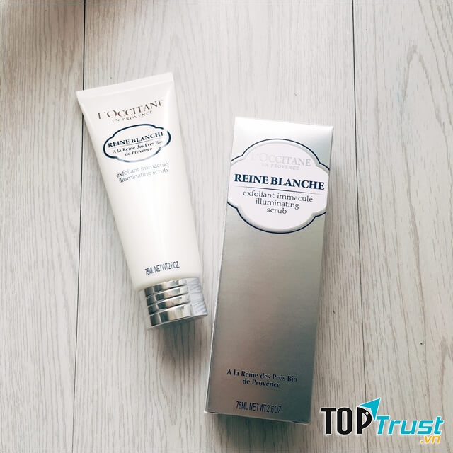 Tẩy tế bào chết và làm sáng da L’Occitane Reine Blanche Illuminating Scrub