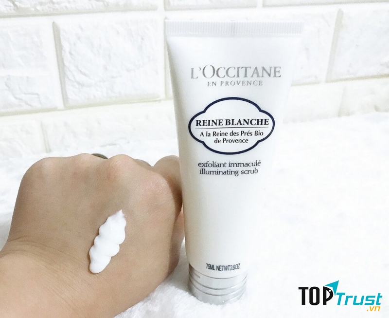 Tẩy tế bào chết và làm sáng da L’Occitane Reine Blanche Illuminating Scrub