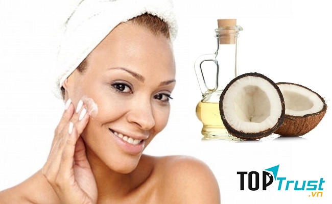 Tẩy trang bằng dầu dừa