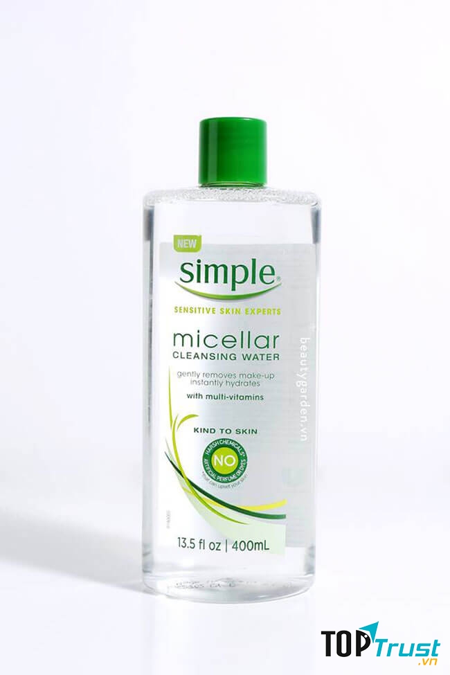 Tẩy trang cho da nhạy cảm Simple Micellar Cleansing Water