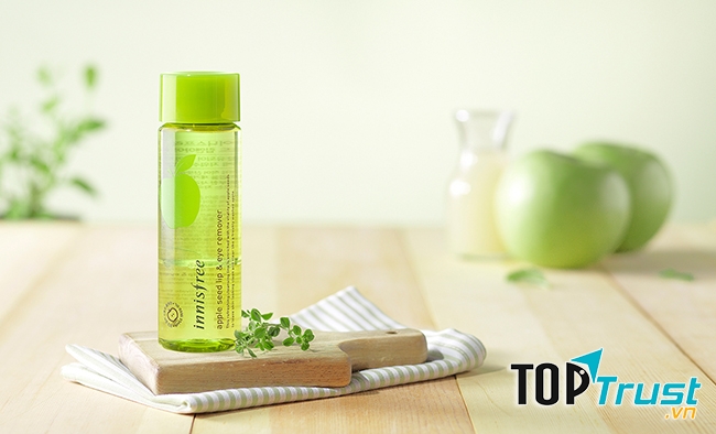Tẩy trang mắt môi táo xanh của Hàn Quốc Innisfree Apple Seed Lip & Eye Remover