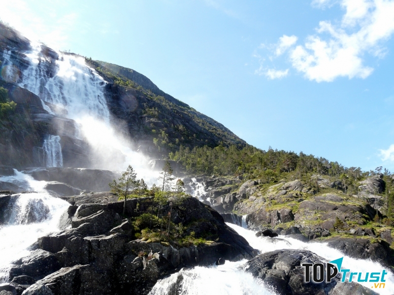 Thác Langfoss, Na Uy