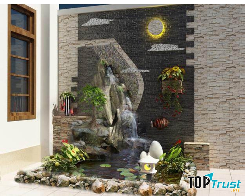 Thác nước được thiết kế trong nhà