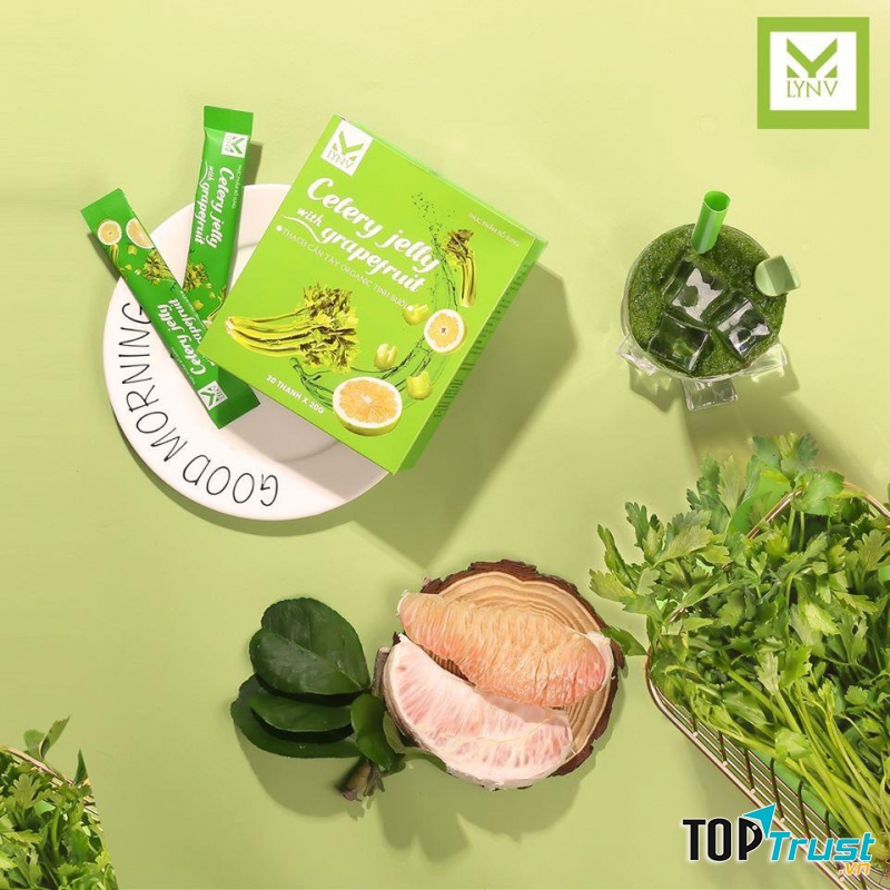 Thạch cần tây tinh bưởi detox collagen