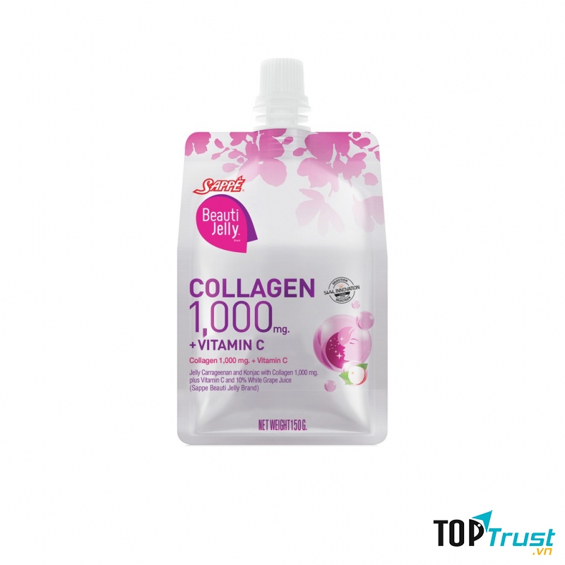 Thạch collagen SAPPE BEAUTI JELLY Hương Vải