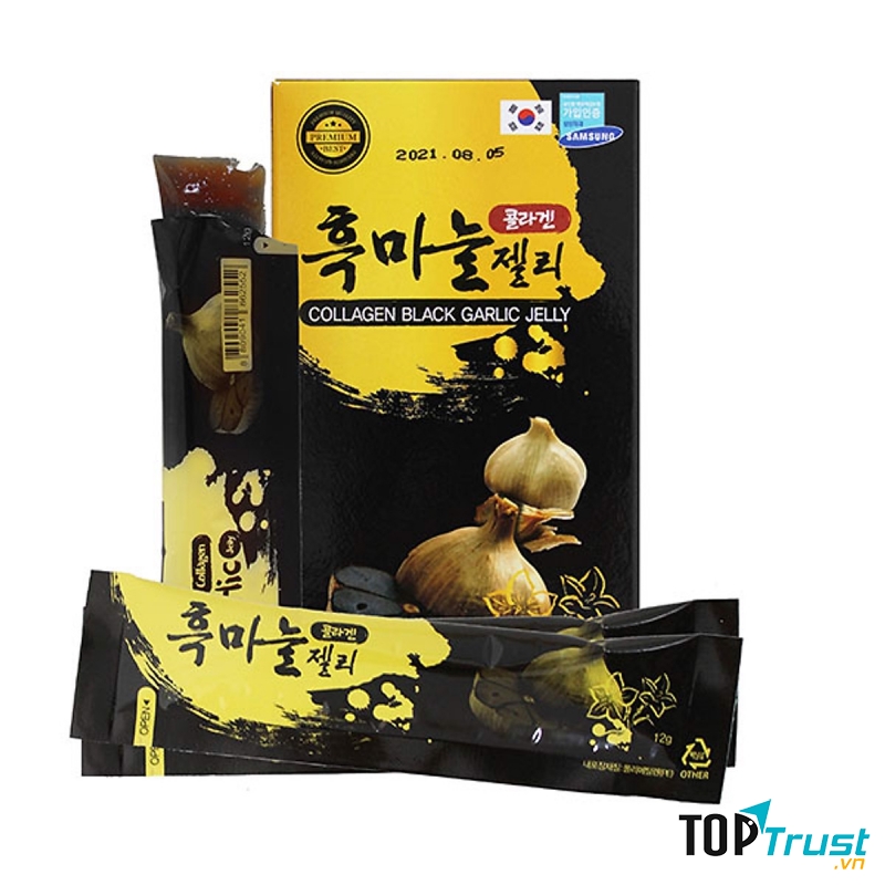 Thạch Collagen Tỏi Đen_Collagen Black Garlic Jelly