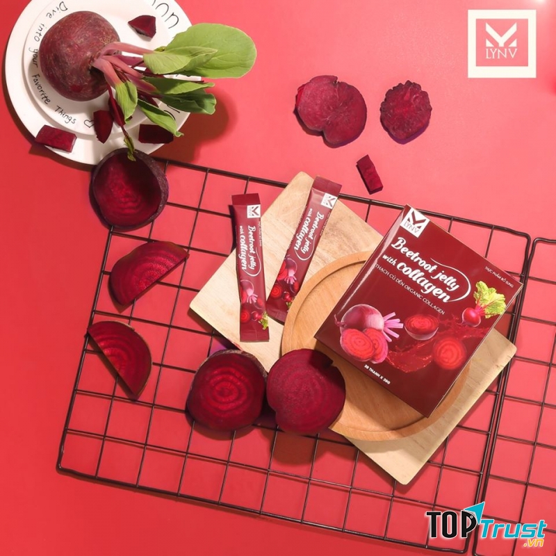 Thạch củ dền detox collagen