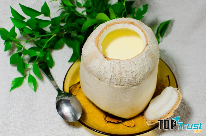 Thạch dừa giải nhiệt cho cơ thể rất hiệu quả